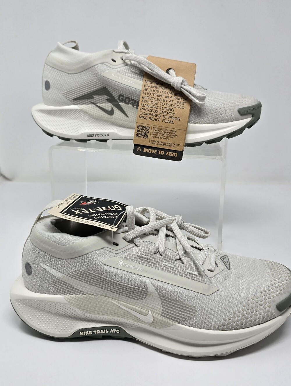 Nike Mens Size 6 Pegasus Trail 5 GORE-TEX Light Bone FQ0908-008